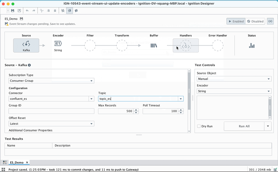 Event-Streams Screenshot