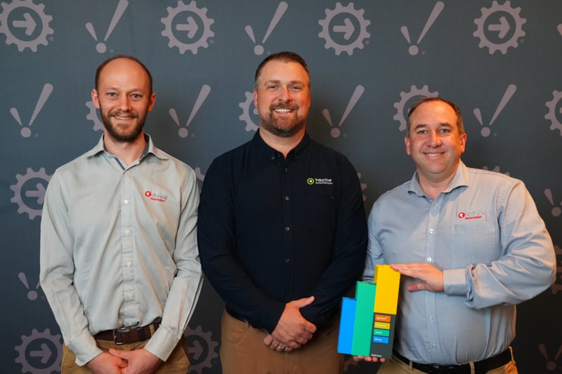 Nick Minchin, Travis Cox and Steven Bailey with ICC Firebrand Award trophy