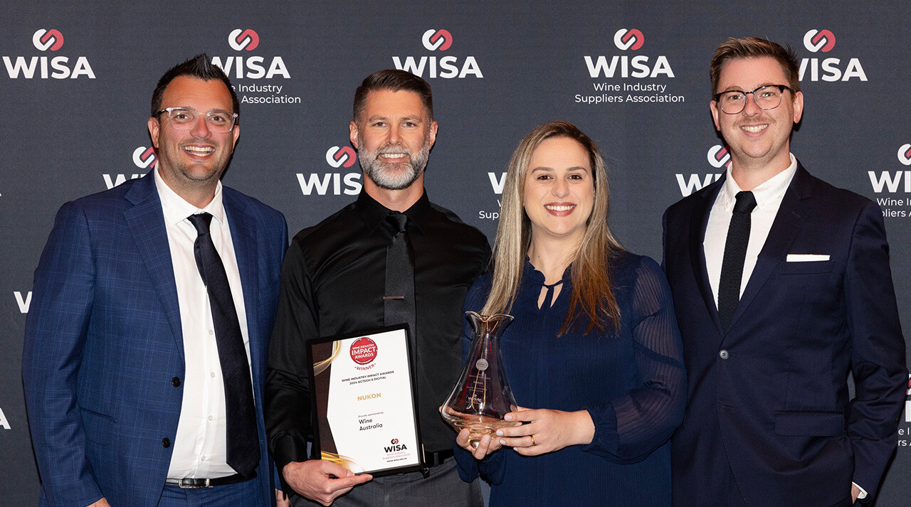 Nukon named a winner at the 2024 Wine Industry Impact Awards